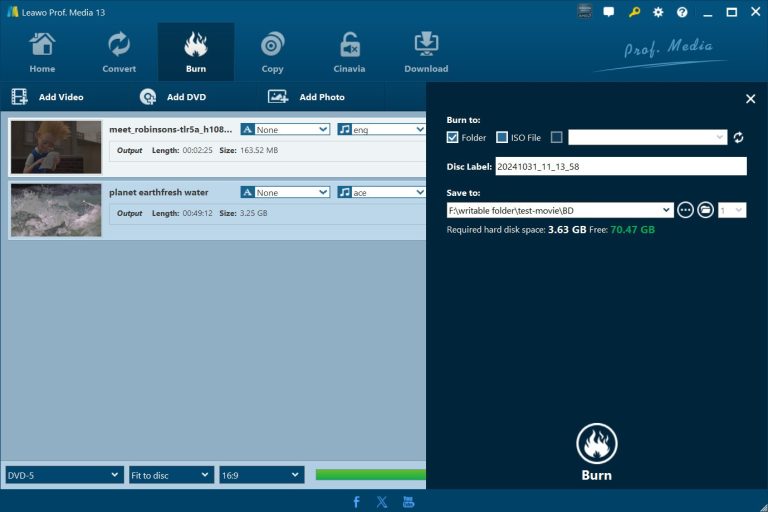 4k blu-ray-brænding