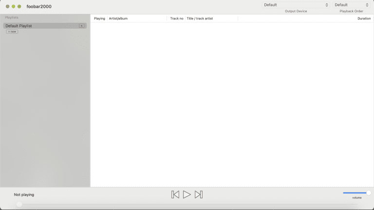 audio files player