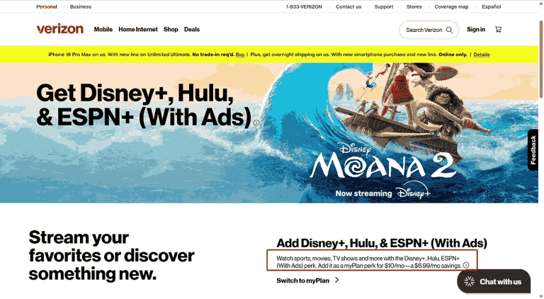 Verizon Disney Plus-side