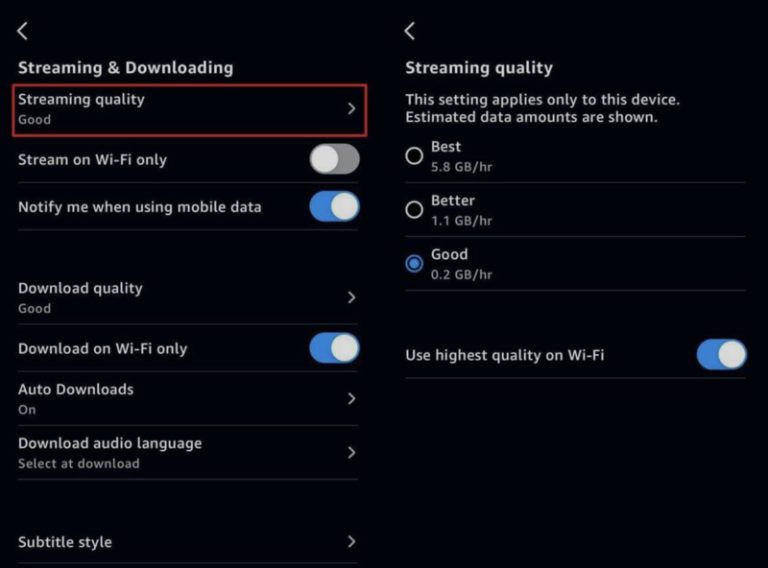 subtitles on amazon prime video