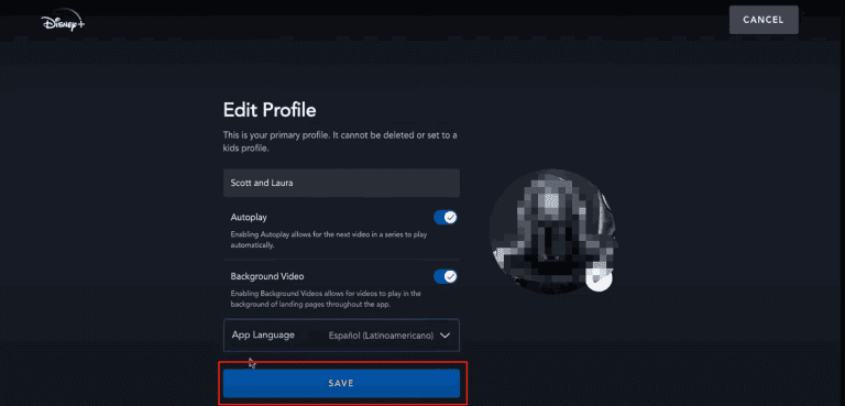 Wählen Sie die bevorzugte App-Sprache auf Disney Plus