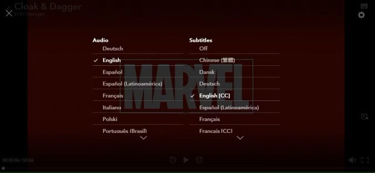 Wählen Sie die bevorzugte Inhaltssprache