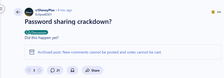 حملة قمع مشاركة محتوى Reddit-Disnpey-Plus