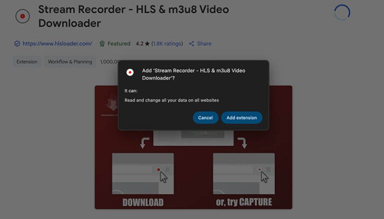 add stream recorder extension
