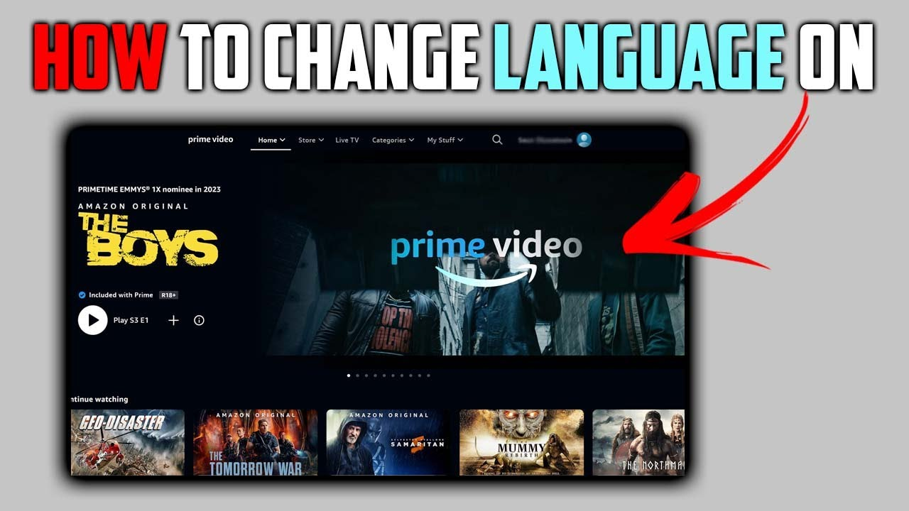 How to Change Language on Amazon Prime Video?