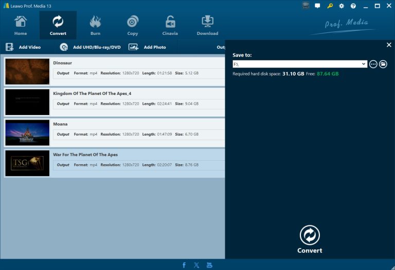 set output directory