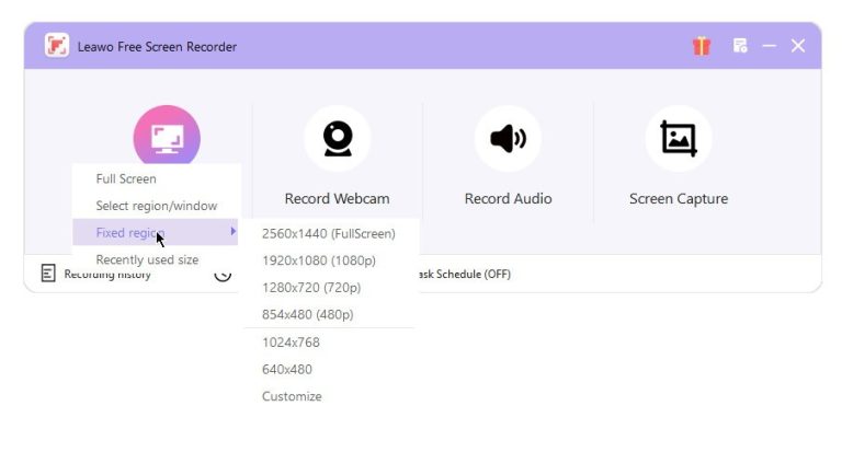 record facebook live with Leawo screen recorder