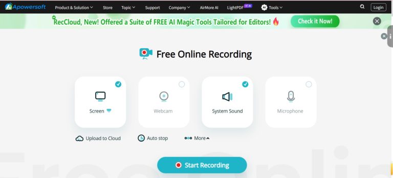 Interfaccia di registrazione OBS-Studio, opzioni di registrazione online gratuite di Powersoft apowersoft-opzioni-di-registrazione-online-gratuite