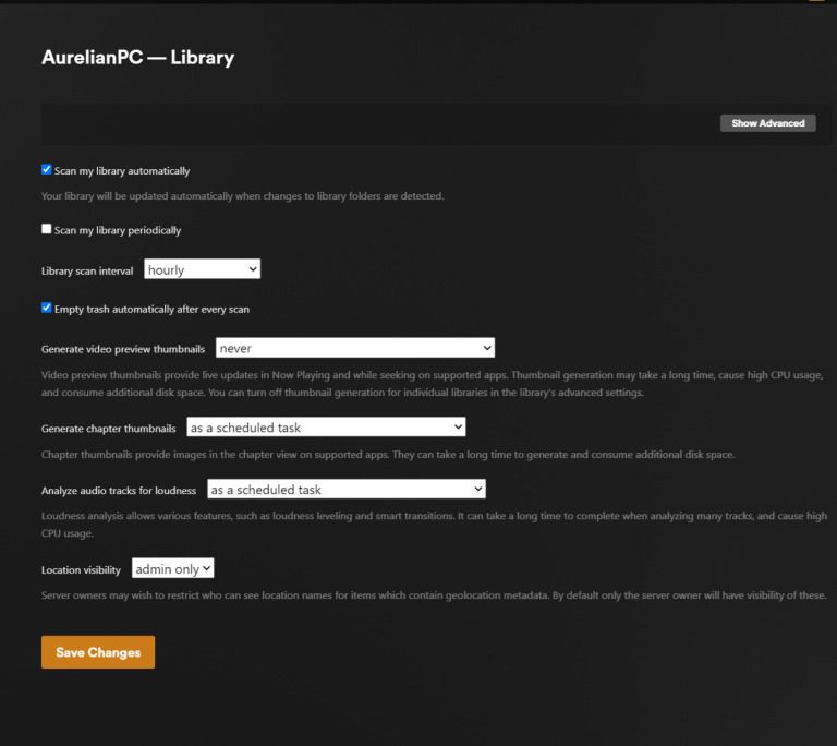 plex library
