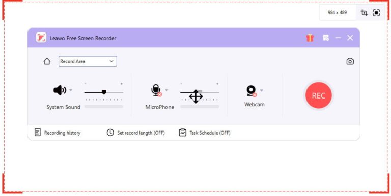 select-audio-resource-to-be-recorded-on-Leawo-Free-Screen-Recorder