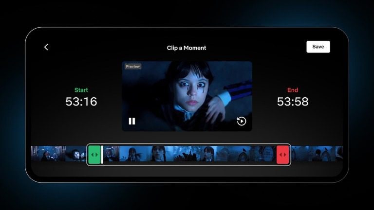 get clips from netflix