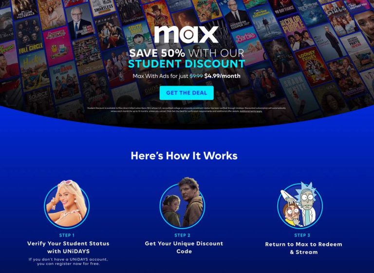 hbo max students discount