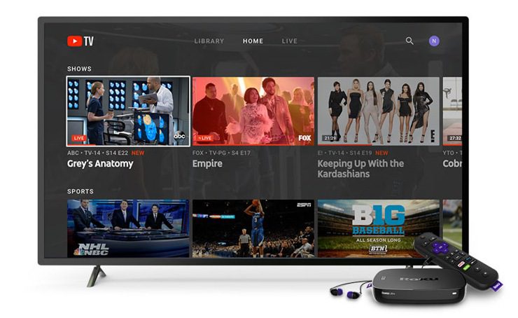 YouTube tv streaming device