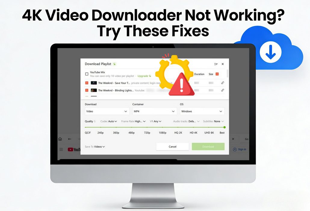 4K Video Downloader Not Working? Try These Fixes
