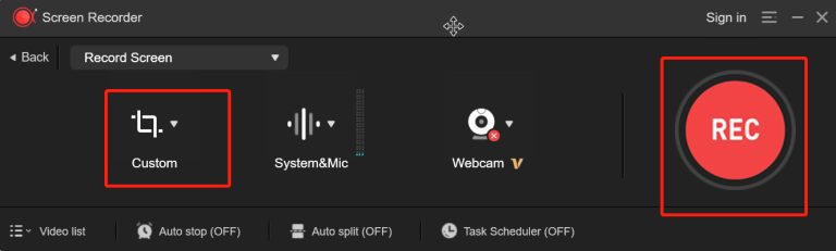 click-REC-steps-of-use-powerpoint