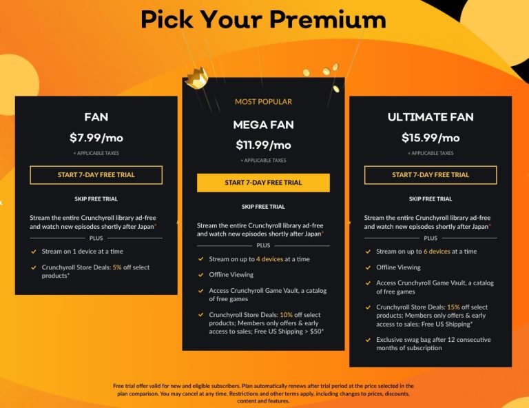 Crunchyroll premium
