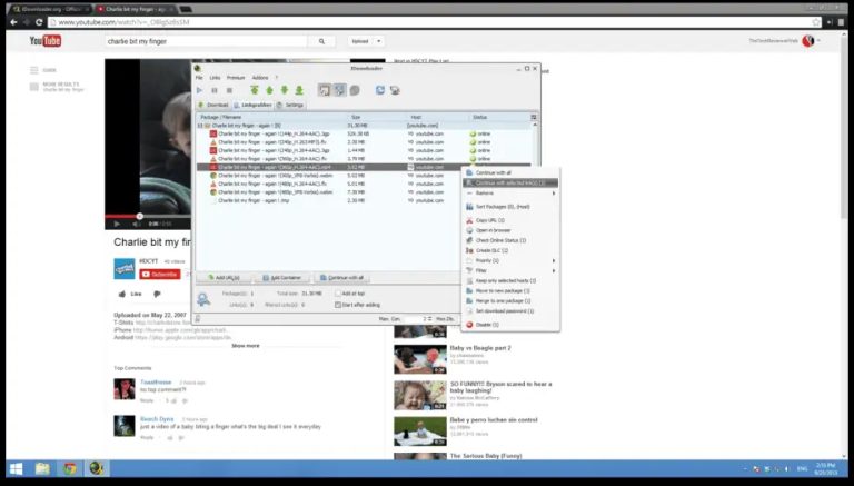 download youtube channel with jdownloader