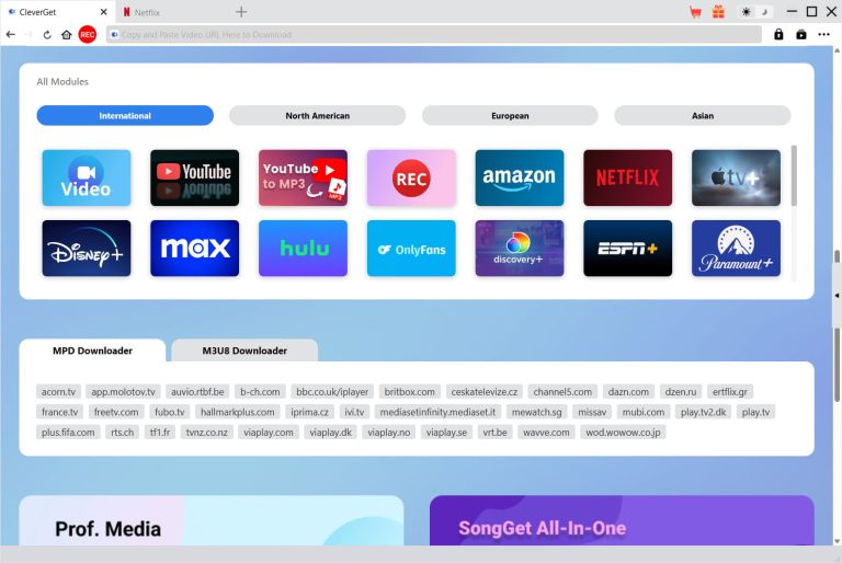 cleverget streaming platforms